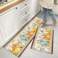 thumbnail image 2 of Pumpkin Kitchen Rugs Set of 2 Anti Fatigue Mats for Kitchen Floor Cushioned Kitchen Rugs and Mats Non Slip Kitchen Runner Comfort Standing Mat, Thanksgiving Maple Leaves Autumn Vintage Theme, 2 of 6