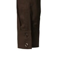 thumbnail image 4 of DOUBLJU Women's Long Sleeve Button Closure Tight Fitting Basic Down Dress Shirt With Plus Size, 4 of 4