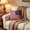 thumbnail image 4 of Patriotic 4th Of July Pillow Covers USA Flag Bald Raptor Polyester Cushion Cases For Sofa Home Decor, 4 of 6