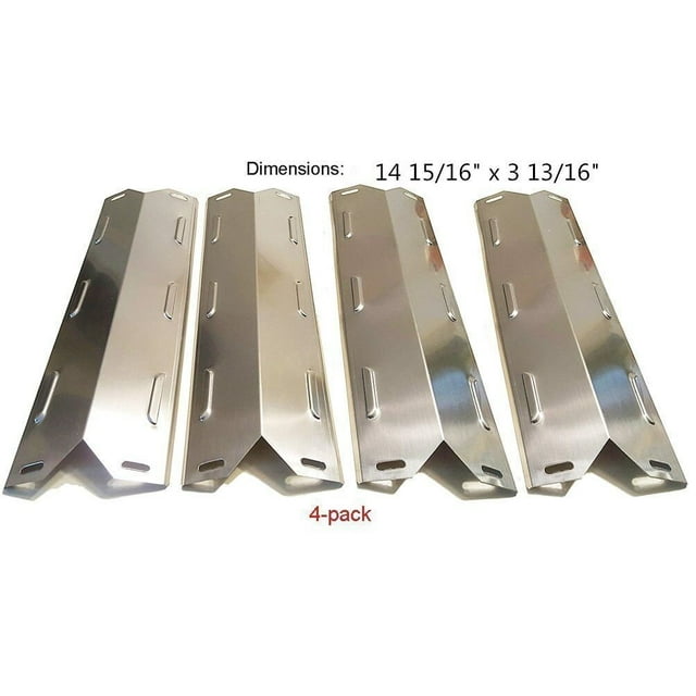 Set of four heat plates for Gas Grill Models from Char-broil, Kenmore, BBQ Pro and other manufacturers