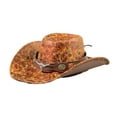 thumbnail image 1 of Sombrero de vaquero para hombre, elegante sombrero de de ala ancha para fiestas temáticas, acampadas y senderismo Naranja, 1 of 8