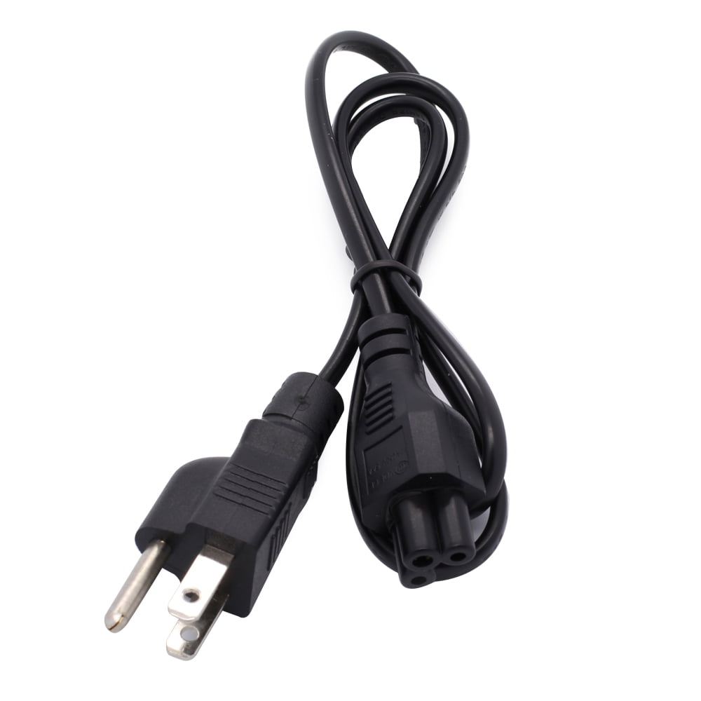 Three-Round-Pin Cord 3-Prong AC Plug Cable for Laptop Power Supply Wall Adapter