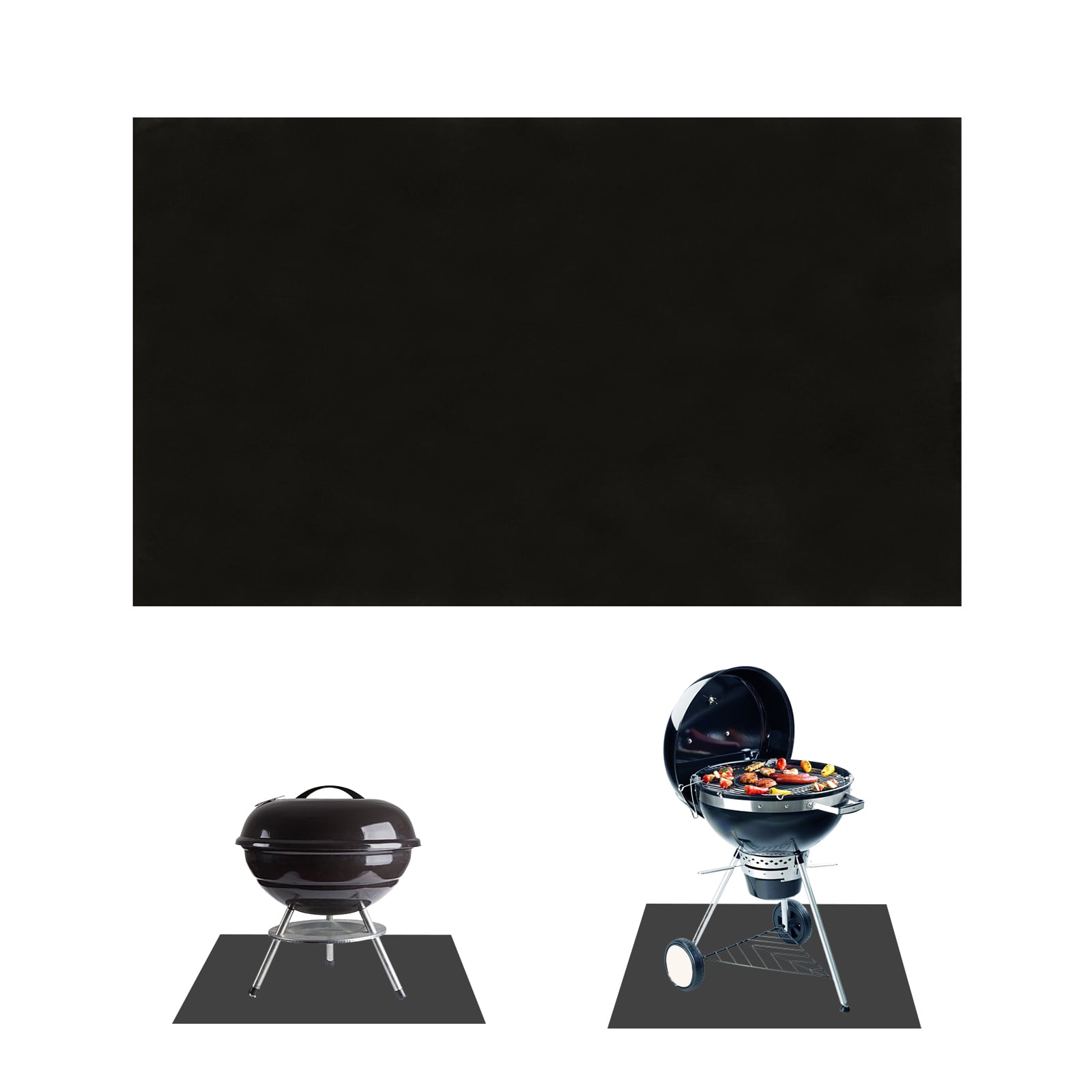 Grill Mat Fire Pit Mat Fireproof Mat Square Bbq Mat For Outdoor Grill