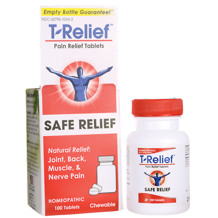 MediNatura T-Relief Pain Relief Tablets 100 (The Best Muscle Relaxer For Back Pain)