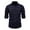 za-Navy, variant on YFNNUP Mens Linen Shirt Long Sleeve Button Down Shirts Casual Lapel Beach Shirts with Pockets