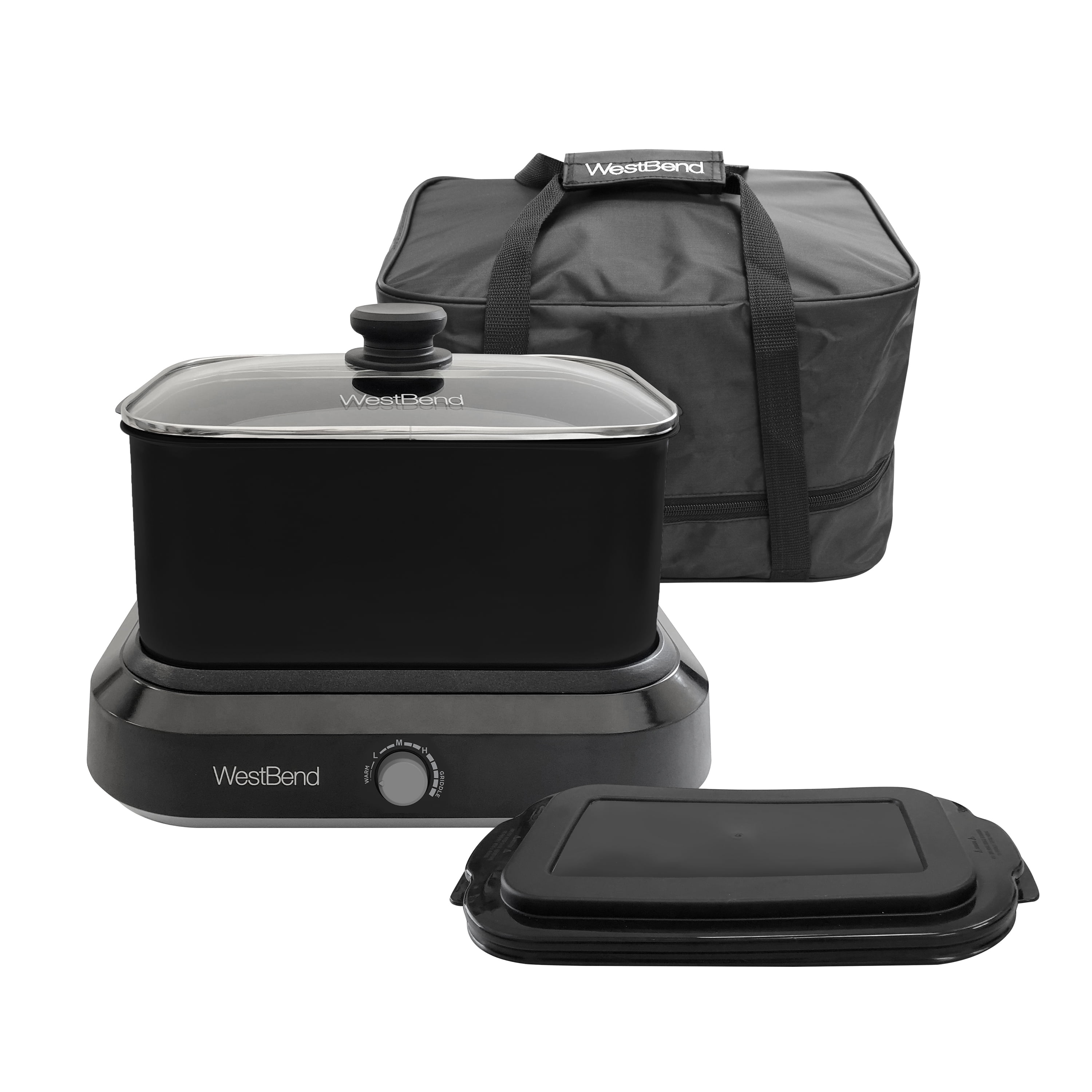 West Bend 84915R Versatility Slow Cooker with Insulated Tote and