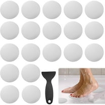 Anti Slip Shower Stickers, 24 PCS Safety Bathtub Strips Adhesive Decals for Bath Tub, Shower Floor, Stairs, Ladders (Clear)