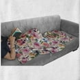 thumbnail image 6 of Shabby Flora Soft Flannel Fleece Throw Blanket, Country Life Design with Flowers Florals Roses Orchids Buds Romantic Print, Cozy Plush for Indoor and Outdoor Use, 50" x 60", Multicolor, by Ambesonne, 6 of 6