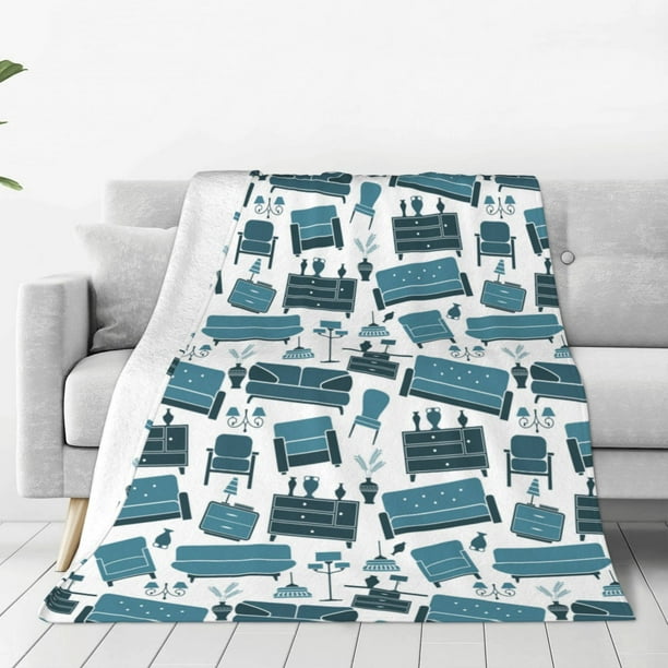 Balery Modern Furniture Manta de Felpa Suave y Acogedora – Cobija de Franela Aterciopelada para Cama, Lavable y Cálida para Sofá, Mascotas, Transpirable-50"x40"