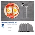thumbnail image 2 of Set de 10 Manteles Individuales Bluelander, 45 x 30 cm, Gris, 2 of 5
