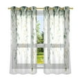thumbnail image 6 of Yayeee Window Curtains Set of 2 for Living Room Light Filtering 63"x42", Leaf, 6 of 7