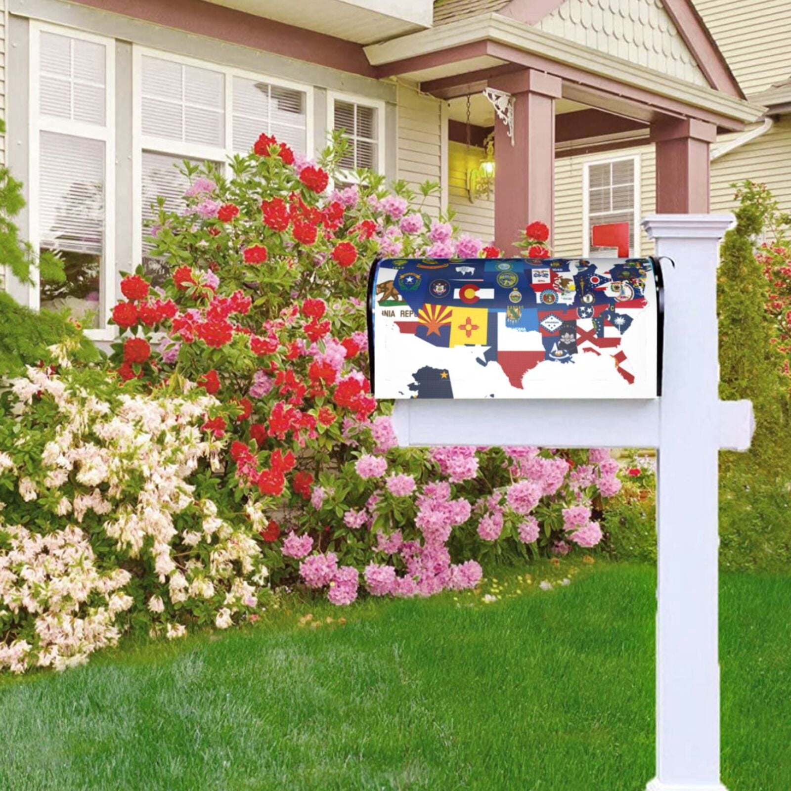 Kdxio Magnetic Mailbox Cover 21x18 in Mailbox Cover Outdoor Decoration Holiday Mailbox Covers for Home Garden Yard-21x18 in