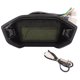 thumbnail image 1 of Velocímetro universal para motocicleta de 12 V, LCD, digital, odómetro, tacómetro, piezas modificadas (negro), 1 of 6