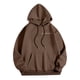thumbnail image 5 of MHFRRA Sudadera con Capucha y Estampado de Letras para Uso Informal y Comodidad Diaria Marrón, 5 of 5
