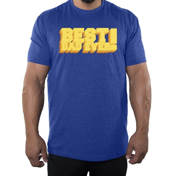 Best Dad ever T-shirt, Men's Graphic T-shirts, Fathers Day Shirts - Royal MH200DAD S32 L