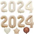 thumbnail image 4 of Globos de helio de papel de aluminio Digital grande para niños y adultos, globos de números de Color crema, de feliz cumpleaños decoración de fiesta, boda, 32, 40 pulgadas, 1-9, 4 of 4