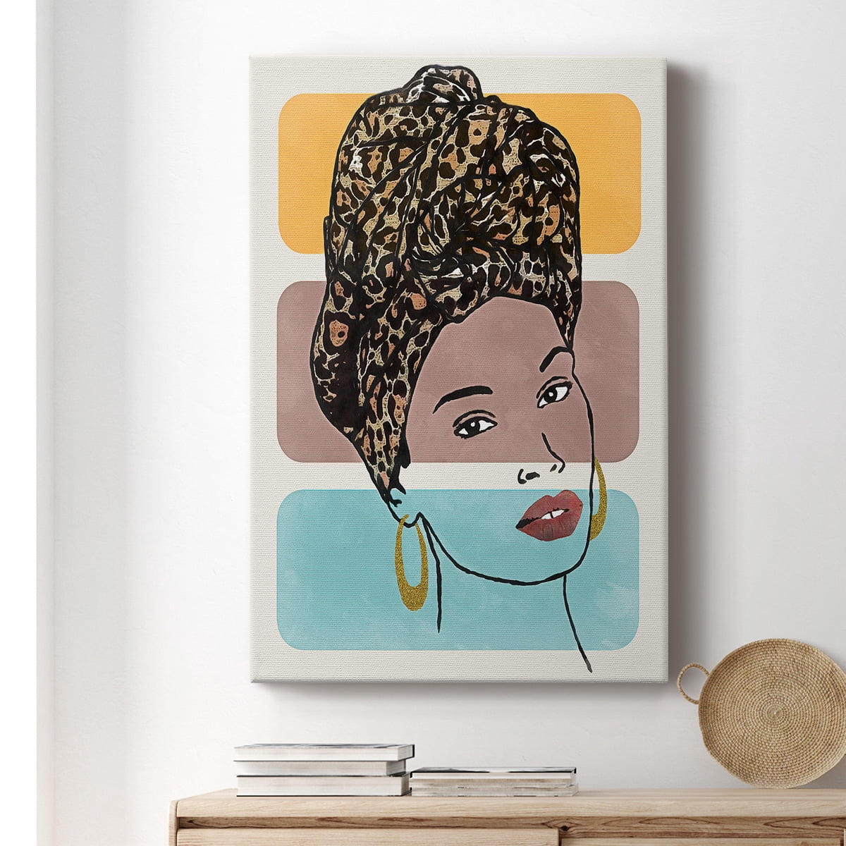 Head Wrap I Premium Gallery Wrapped Canvas - Ready to Hang