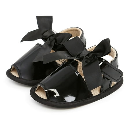 Herrnalise Toddler Shoes Baby Girls Cute Fashion Cotton Sequins Bow Non-slip Soft Bottom Sandals clearance under $10