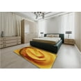 thumbnail image 5 of Ahgly Company Machine Washable Indoor Round Transitional Mahogany Brown Area Rugs, 3' Round, 5 of 7
