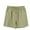 Green, variant on Womens Shorts Women's Solid Color Loose Cotton Crepe Casual Wide Leg Shorts