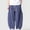 Navy, variant on Mens Big & Tall Wide Leg Harem Pants Japanese Loose Fit Pants Baggy Quick Dry Casual Elastic Waist Trouser with Deep Pocket Size M-5XL White