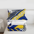 thumbnail image 4 of Erosebridal 2Pcs American Football Bedding Rugby Player Bedding Comforters & Sets, Football Team Player Comforter Set Blue Yellow Sports Decor Duvet Insert Twin with 1 Pillowcase(Los Angeles), 4 of 7