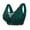 Green, variant on Women's Deep V Traceless Latex Gathered Breathable Adjustable Sexy Bra Green 44