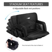 Black Stadium Seat