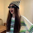 thumbnail image 3 of Women's Cat Beanie Crochet Hats with Ears Knitted Winter Warm Elastic Cap Slouchy for Girls Adults Kids, 3 of 5