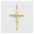 thumbnail image 3 of INRI Jesus Crucifix Cross Pendant Unisex Adult 10K Yellow Gold, All Sizes - Goldum NYC, 3 of 5