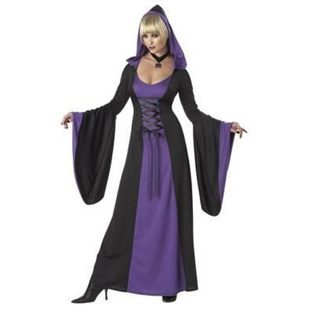 Black Deluxe Full Hood - Women's Deluxe Hooded Robe Costume