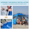 thumbnail image 4 of Carpa de playa Elegear, refugio solar con toldo para 4-5 personas UPF 50+, 4 of 8