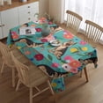 thumbnail image 2 of German Shepherd Dog and Flower Rectangle Tablecloth 60"x84",Waterproof Polyester Rectangle Table Cloth, Wipeable Spillproof Polyester Tablecloth for Dining, Camping, Indoor and Outdoor, 2 of 5