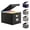 Black, variant on Collapsible File Box with Lid & Plastic Slide - Hanging Document Organizer for Office/Home, 14.96x12.6x10.83 Inch,Decorative Home File Bin,Black, 1 Pack (No Folders Included)