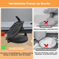 thumbnail image 3 of Prensa de Tortilla de Hierro Fundido M&aacute;quina para Tortillas y Quesadillas Antiadherente Resistente 19.5cm, Herramienta Prensa de Burrito Taco para Hacer Omelette Tacos Chapati Roti Pan en C, 3 of 6