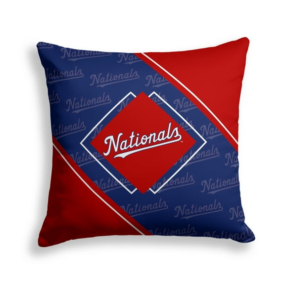 Pegasus Washington Nationals 18" x 18" Diamond Boxed Decor Pillow