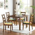 thumbnail image 6 of Colorful Spots Pattern Seat Covers for Dining Room Chairs Set Of 4,Stretch Printed Washable Chair Seat Cover with Elastic Ties and Button,Removable Waterproof Couch Cushion Covers, 6 of 6