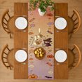 thumbnail image 3 of Rdsfhsp Cute Halloween Linen Table Runner 13x72 Inch, Pumpkin Ghost Candy Pattern Table Runner for Dining Table Decor, Halloween Party Kitchen Holiday Decoration, 3 of 5