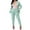 Green, variant on Meichang Blazer Set for Women Open Front Lapel Collar Outwear Slimming Pants Business Outfits Solid Color 2 PCS Blazer Set
