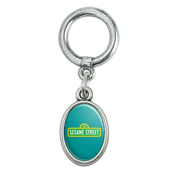 Sesame Street Logo Shoe Sneaker Shoelace Oval Charm Jewelry