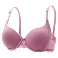 thumbnail image 4 of LLYwey Sports Bras for Women High Impact Women's Underwear Small Chest Push up Underwire Bra Lace Beautiful Back Bra Women's Plus Size Nylon Pullover Bra Style LW-312 Pinks M, 4 of 9