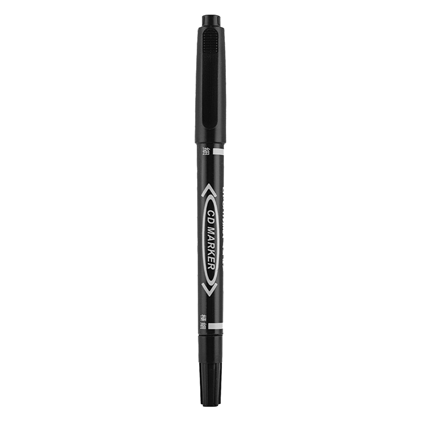 Double -headed tick pen Oily mark pen Tag signature courier pen black ...