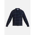 thumbnail image 5 of No Boundaries Boxy Fit Grunge Flannel Shirt with Long Sleeves, Men's XS-4XLT, 5 of 5
