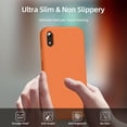 thumbnail image 5 of [3 in 1 for iPhone Xr Case, with 2 Pack Screen Protector, Liquid Silicone Slim Shockproof Protective Phone Case 6.1 inch [Microfiber Lining] (Orange)…, 5 of 12