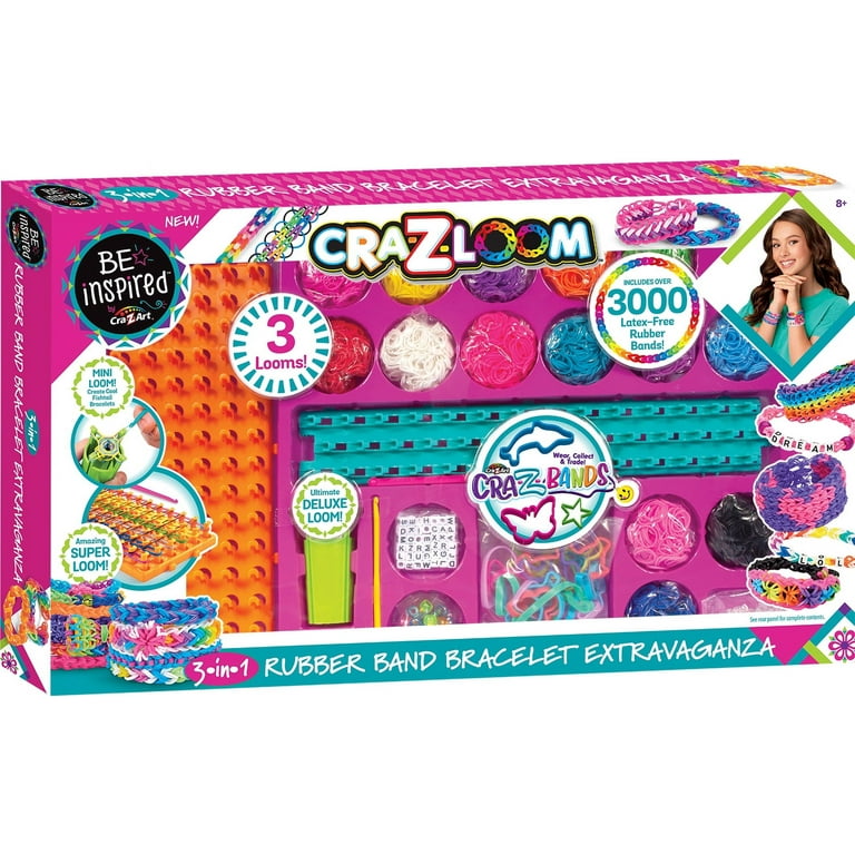 Cra-Z-Art - Our BIG Cra-Z-Loom Ultimate Tub featuring Bold & Bright Bands  is now available at Target. A whopping assortment of 8000 bands are  included to loop and weave countless loom designs