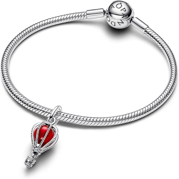 Pandora Hot Air Balloon Murano Glass Dangle Charm