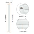 thumbnail image 2 of Uxcell Drawer Slides, 12Pcs 235mm - Plastic Drawer Rails, Side Mounted Grooved Guide Rails for Cabinet Drawers (White), 2 of 5