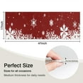 thumbnail image 5 of Red Christmas Snowflake Pattern Kitchen Rug Mat,Kitchen Runner Rugs Non Skid Washable,Decorative Kitchen Floor Mats for Kitchen,Sink,Laundry,17"X47", 5 of 5