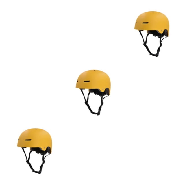 Eigraketly Cascos deportivos ABS: doble protección para mayor seguridad y comodidad al usar cascos de patinaje sobre ruedas Amarillo mate L Type1 NO1