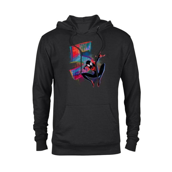 Marvel Spider-Man Miles Morales 5th Birthday Graphic - Pullover Hoodie for Adults - Customized-Black